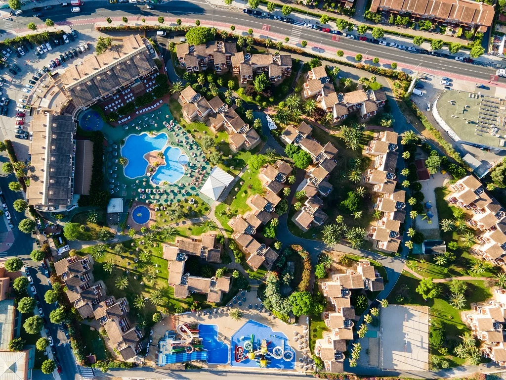 Vista aerea del Albir Garden Sports Resort - Panda Soccer Camps